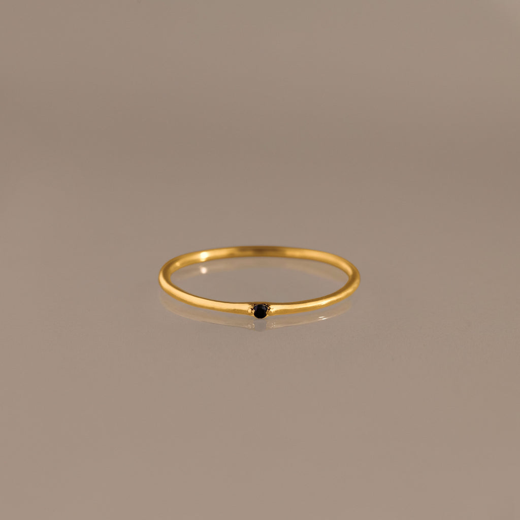 Thin Mini Birthstone Ring