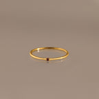 Thin Mini Birthstone Ring