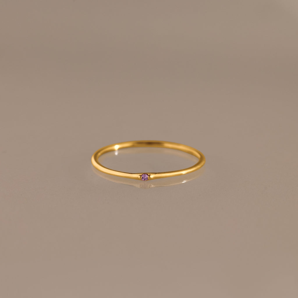 Thin Mini Alexandrite Ring
