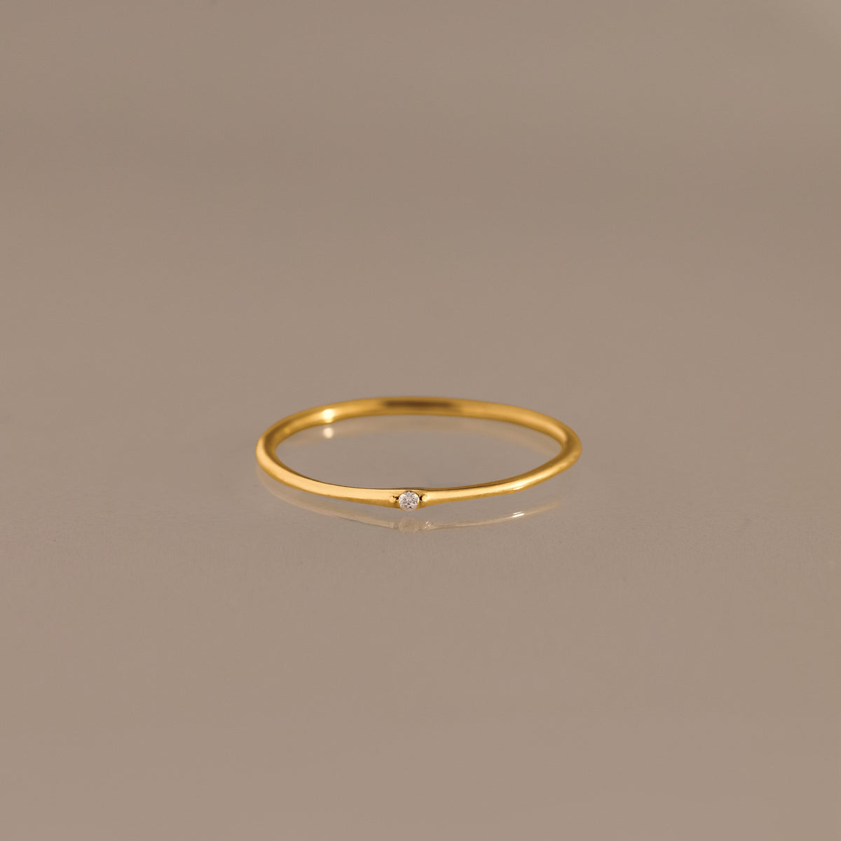 Thin Mini Birthstone Ring