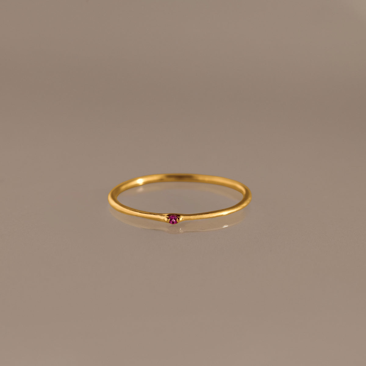Thin Mini Ruby Ring