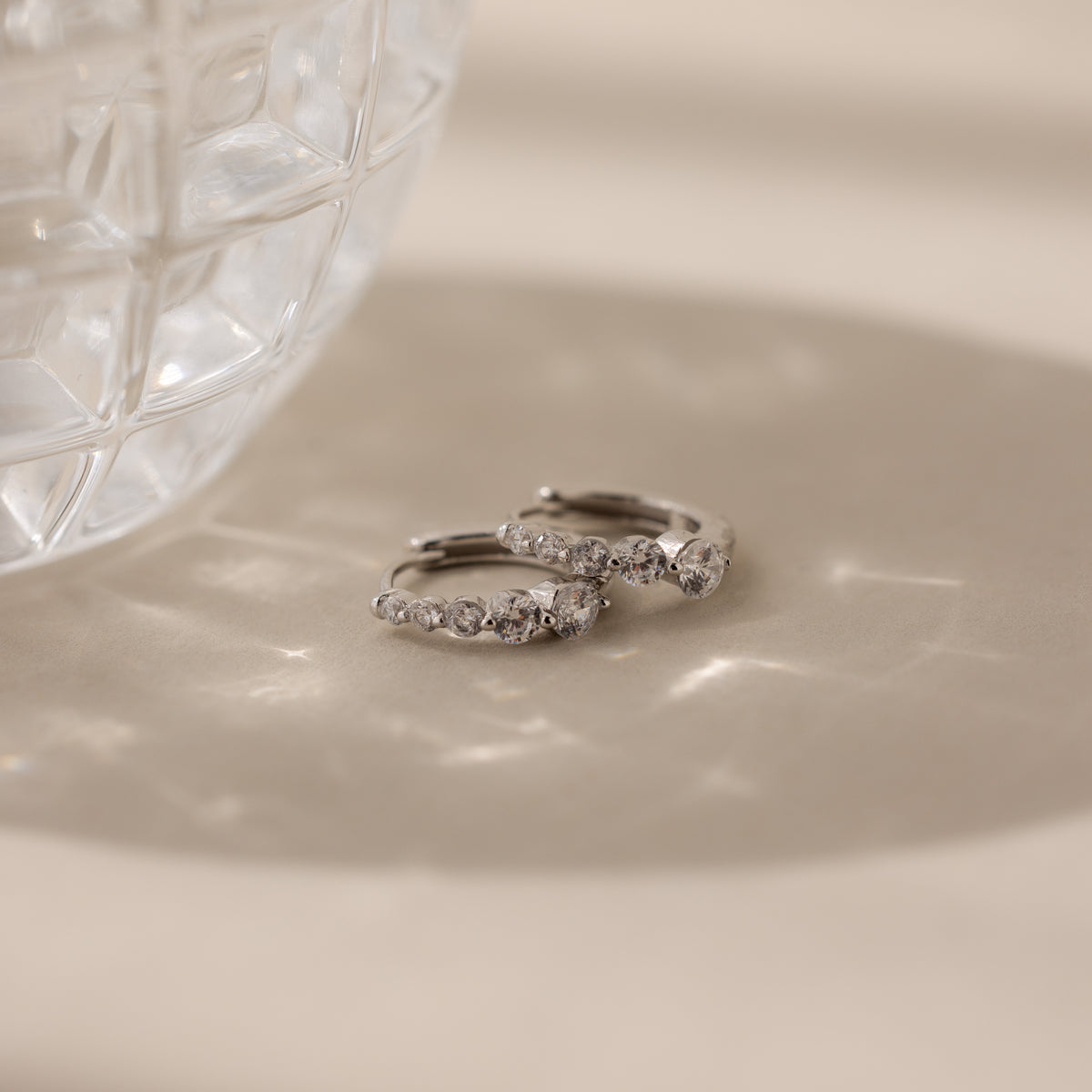 Lace Diamond Huggies