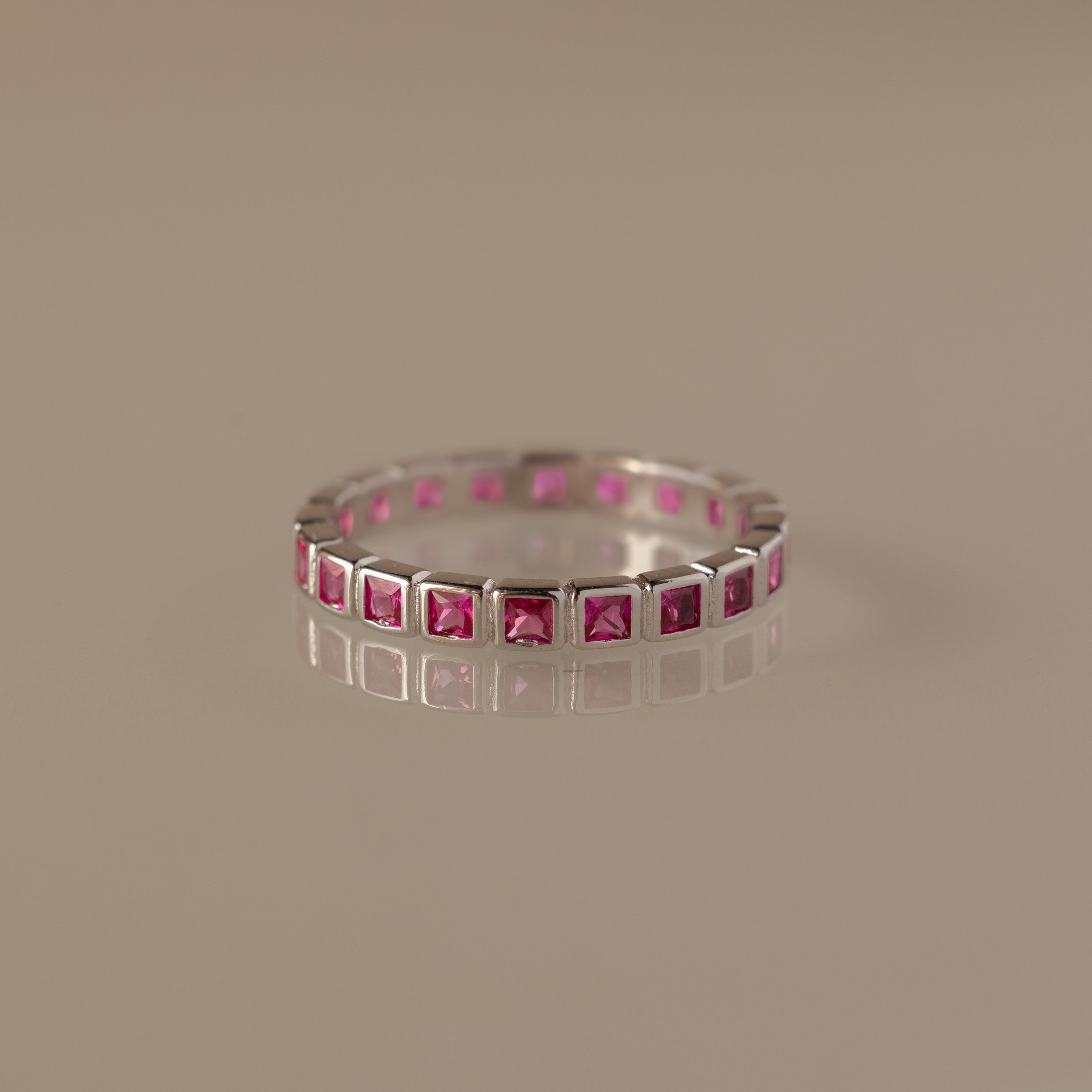 Eternity Bezel Ruby Ring