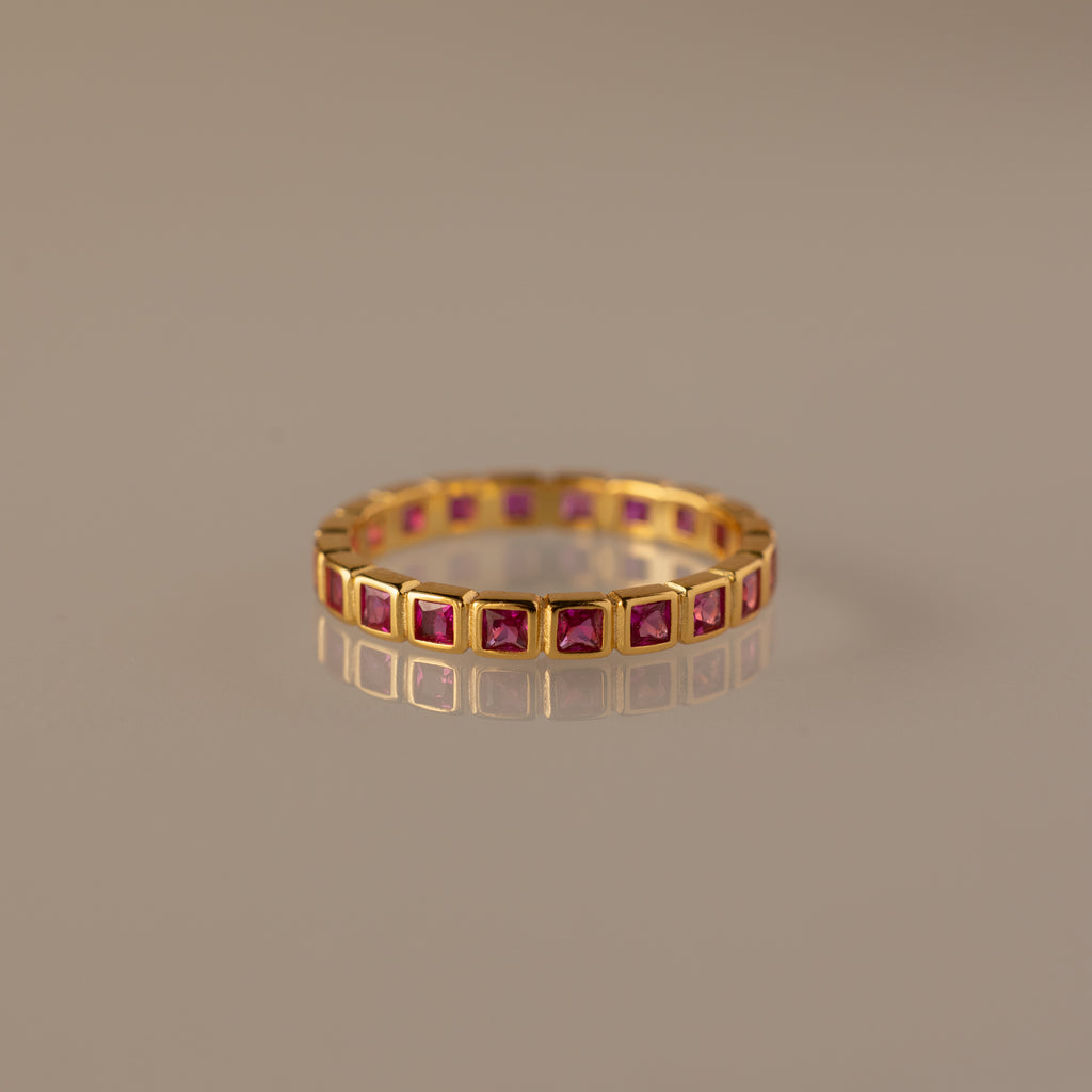Eternity Bezel Ruby Ring