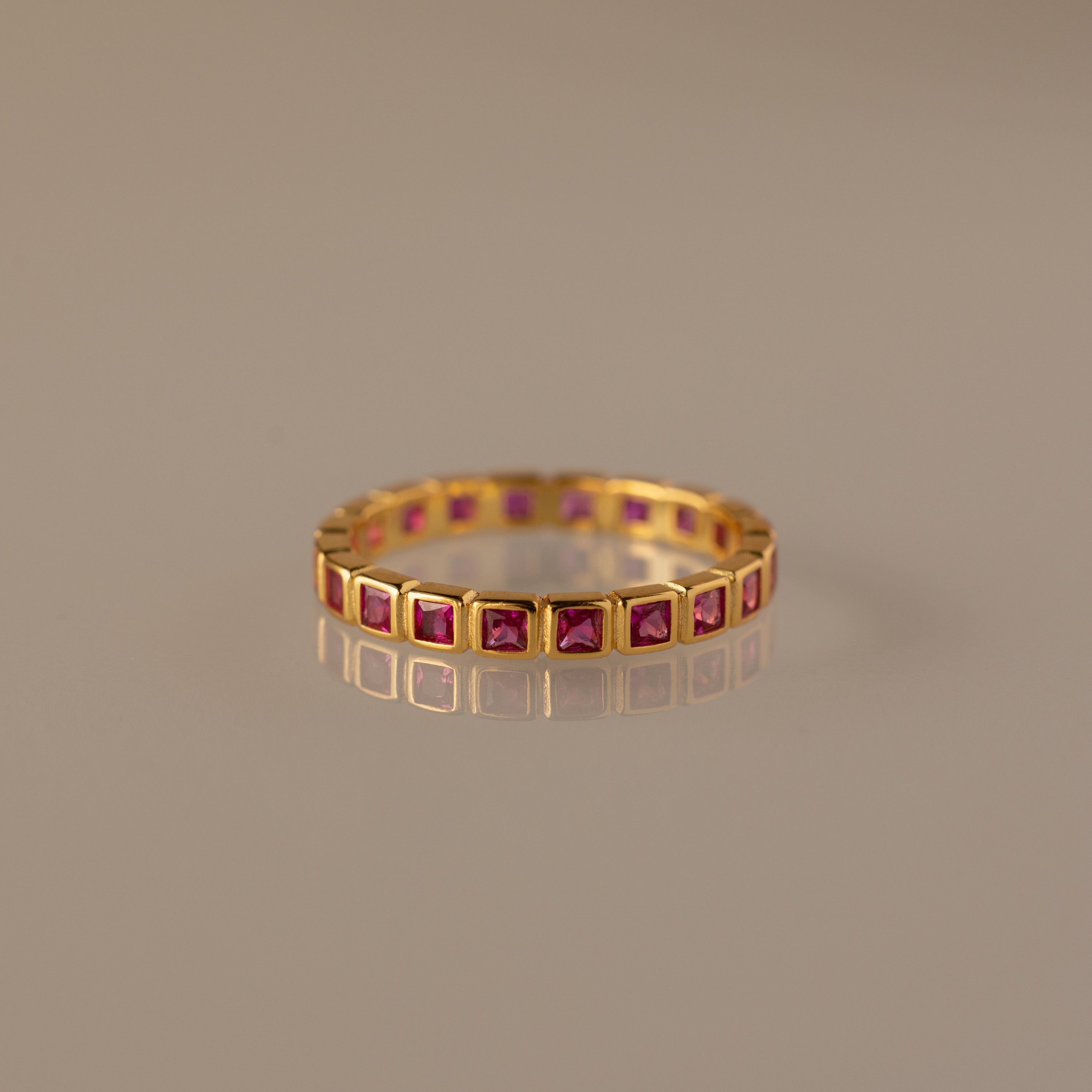 Eternity Bezel Ruby Ring
