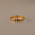 Eternity Bezel Garnet Ring