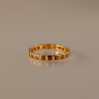 Eternity Bezel Garnet Ring