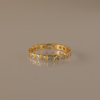 Eternity Bezel Aquamarine Ring