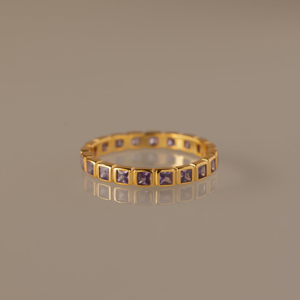 Eternity Bezel Amethyst Ring
