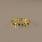 Eternity Bezel Emerald Ring