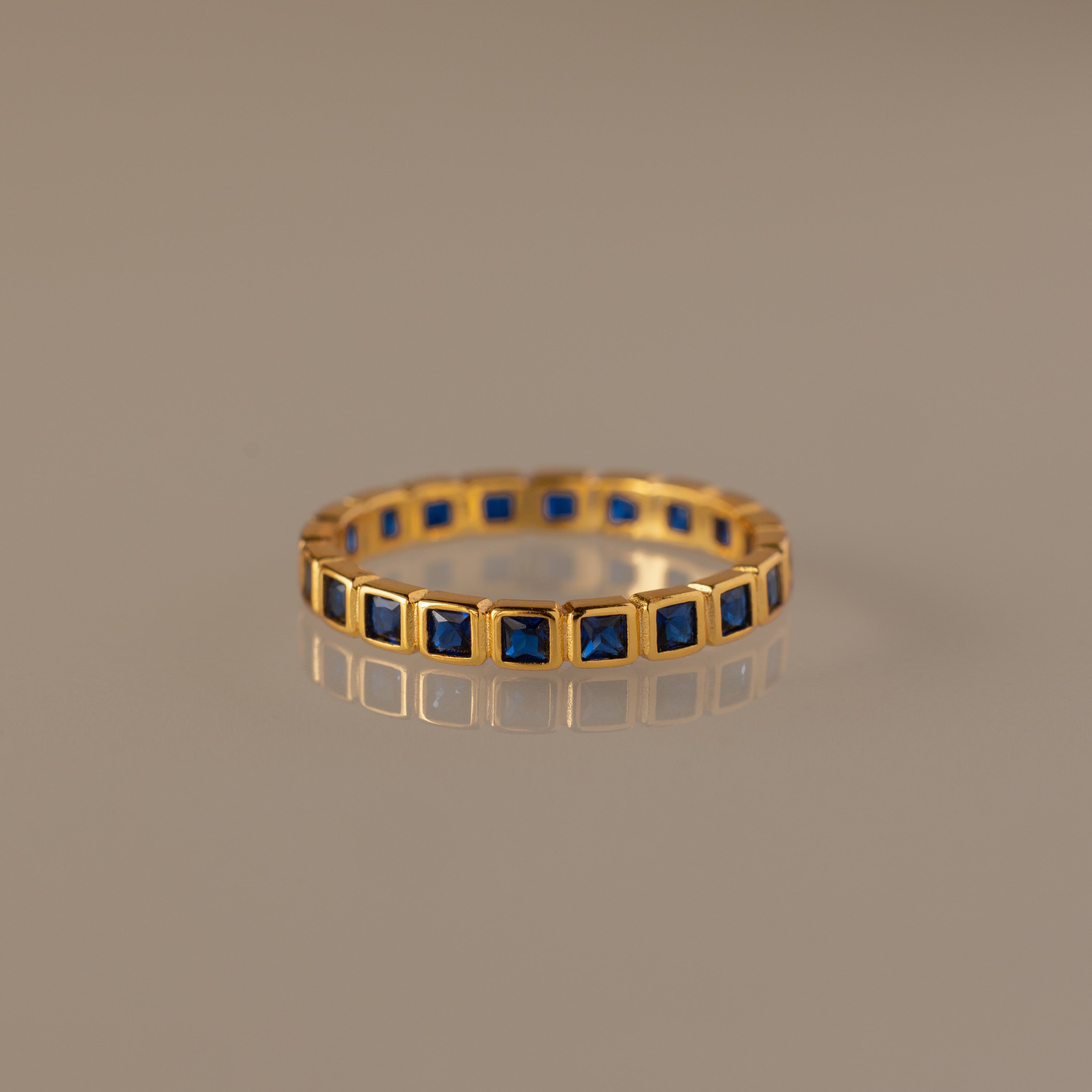Eternity Bezel Sapphire Ring