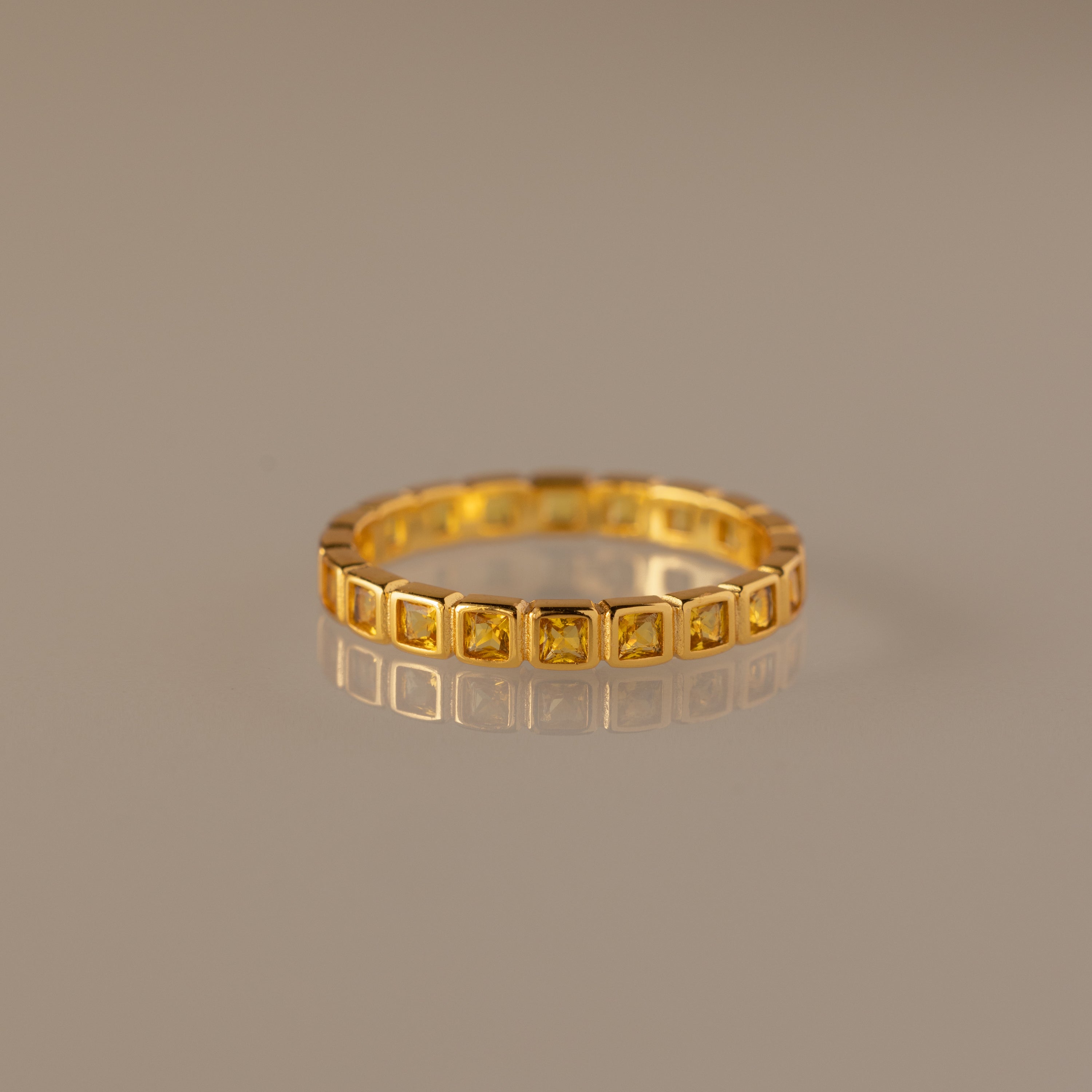 Eternity Bezel Topaz Ring