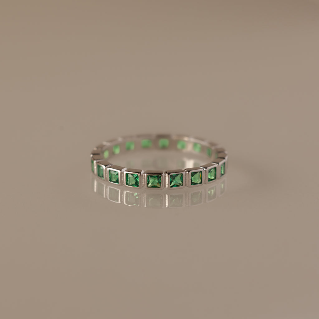 Eternity Bezel Emerald Ring