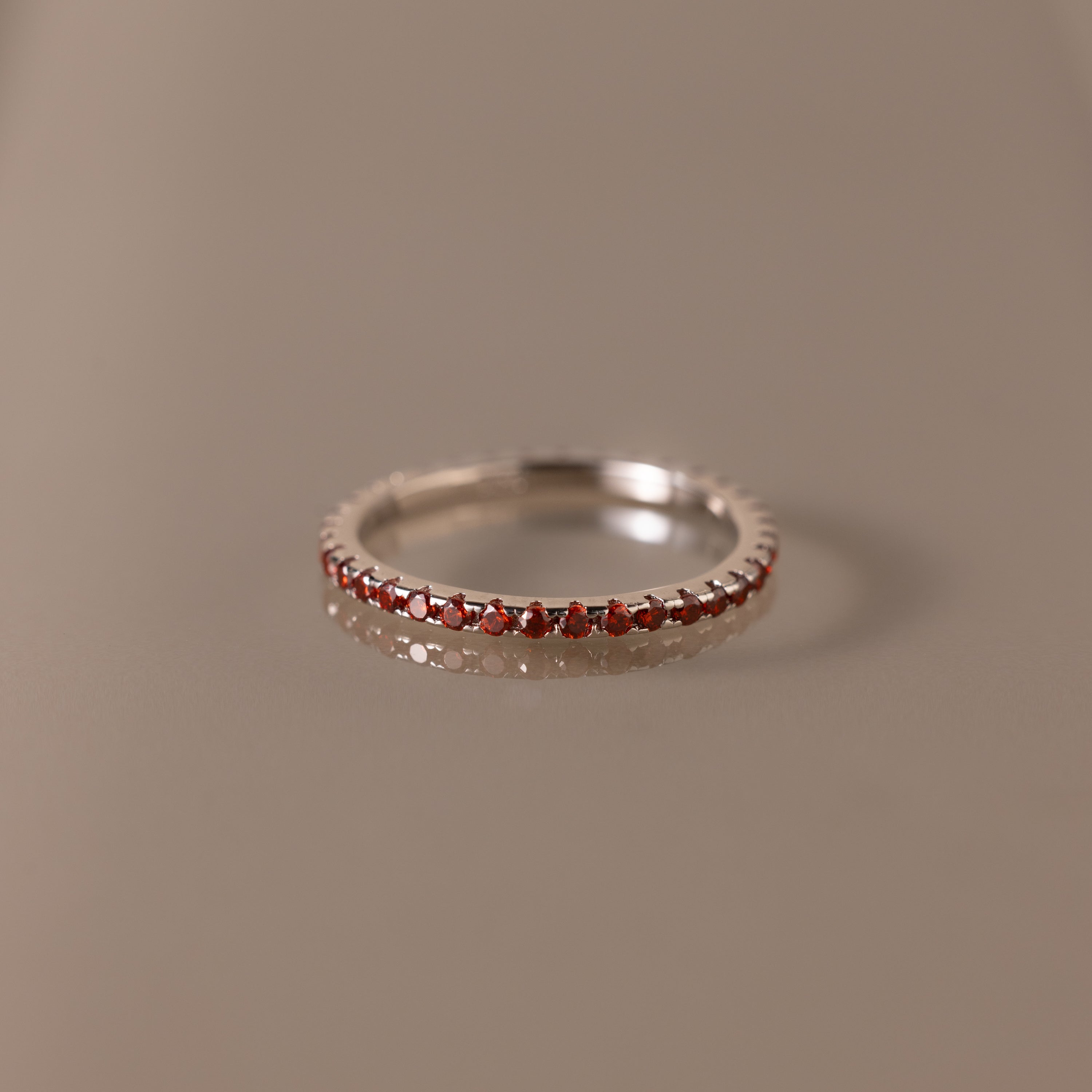 Endless Eternity Garnet Ring