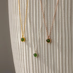 Jade Charm Necklace-Necklaces-Caitlyn Minimalist