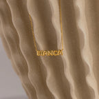 gold bubble name necklace with name Bianca
