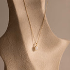 Moonstone Pendant Necklace in 18K Gold