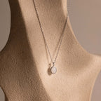 Moonstone Pendant Necklace in Silver