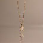 Moonstone Pendant Necklace in 18K Gold