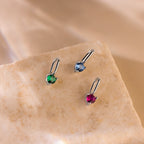 Dainty Blue Zircon Charm