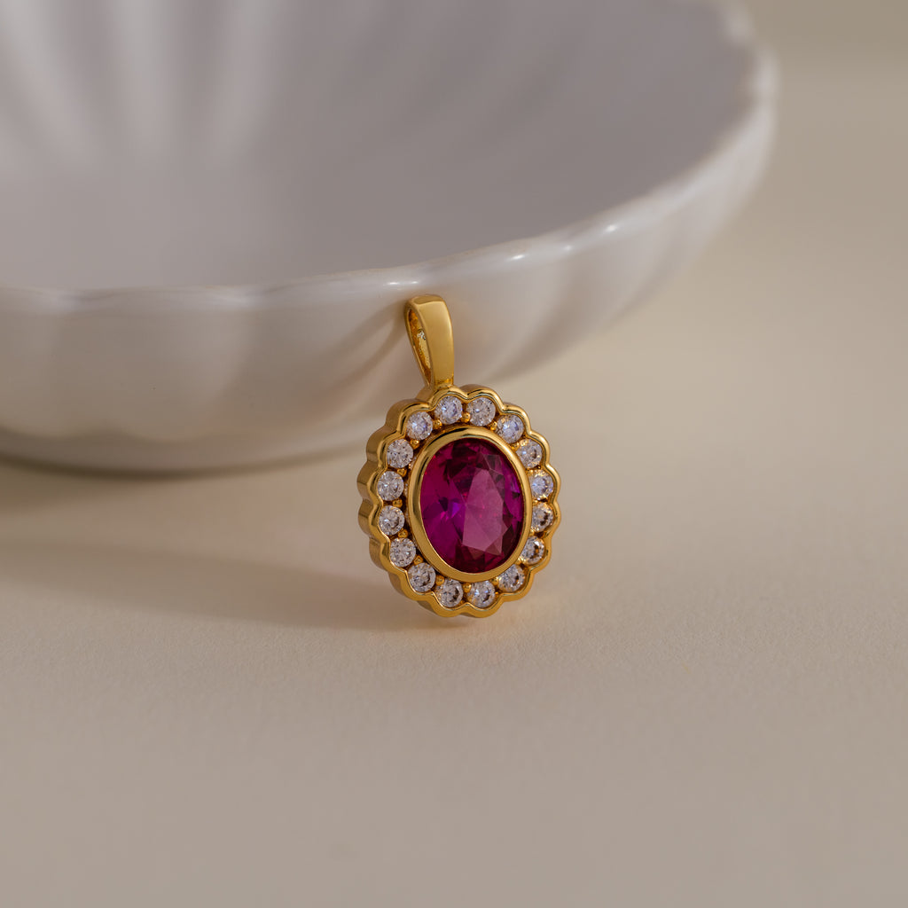 Heirloom Ruby Charm in 18K Gold