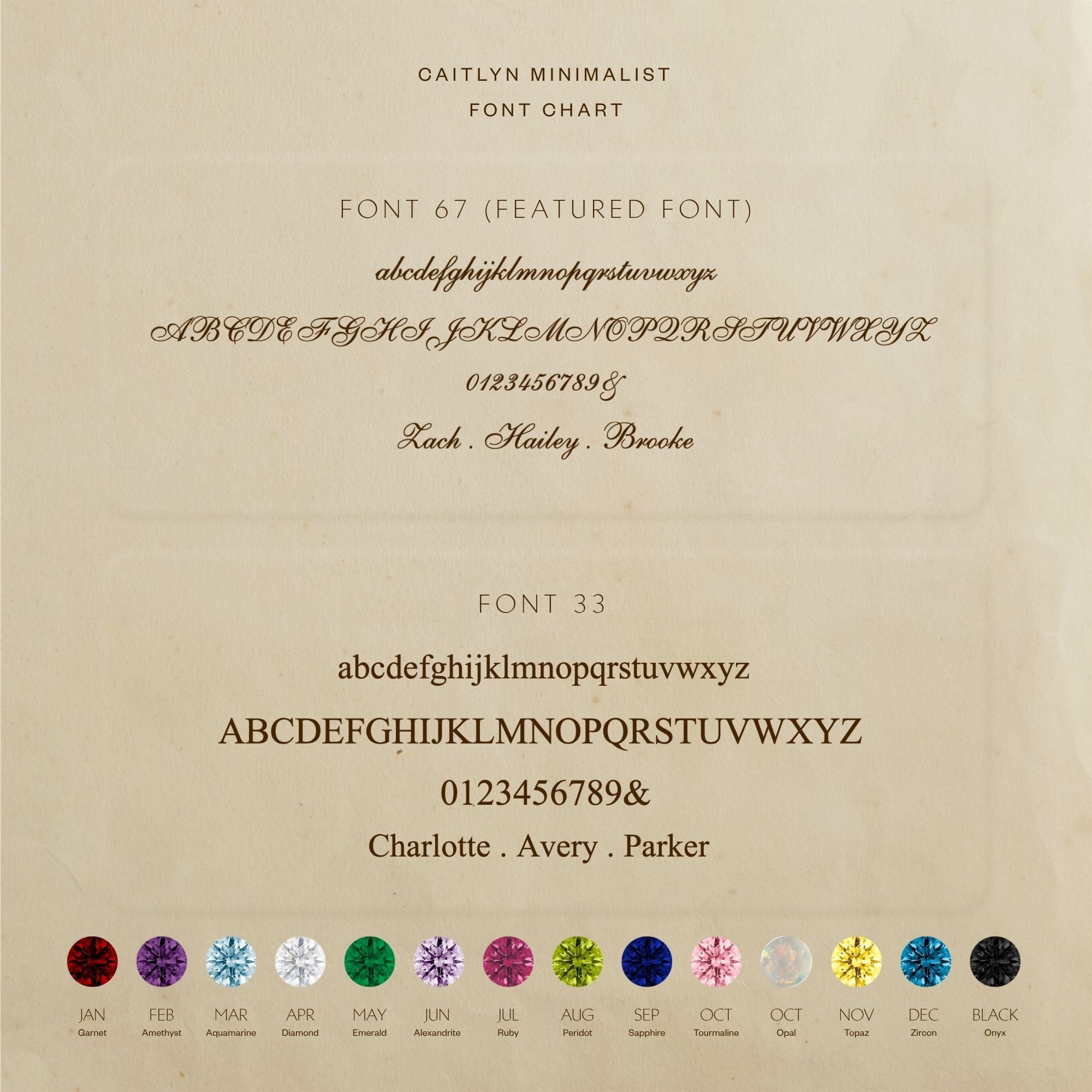 Initial Birthstone Signet Ring