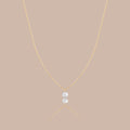 Solid Gold Lab-Grown Round Brilliant Diamond Solitaire Necklace