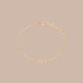 14K Gold Heart Link Bracelet
