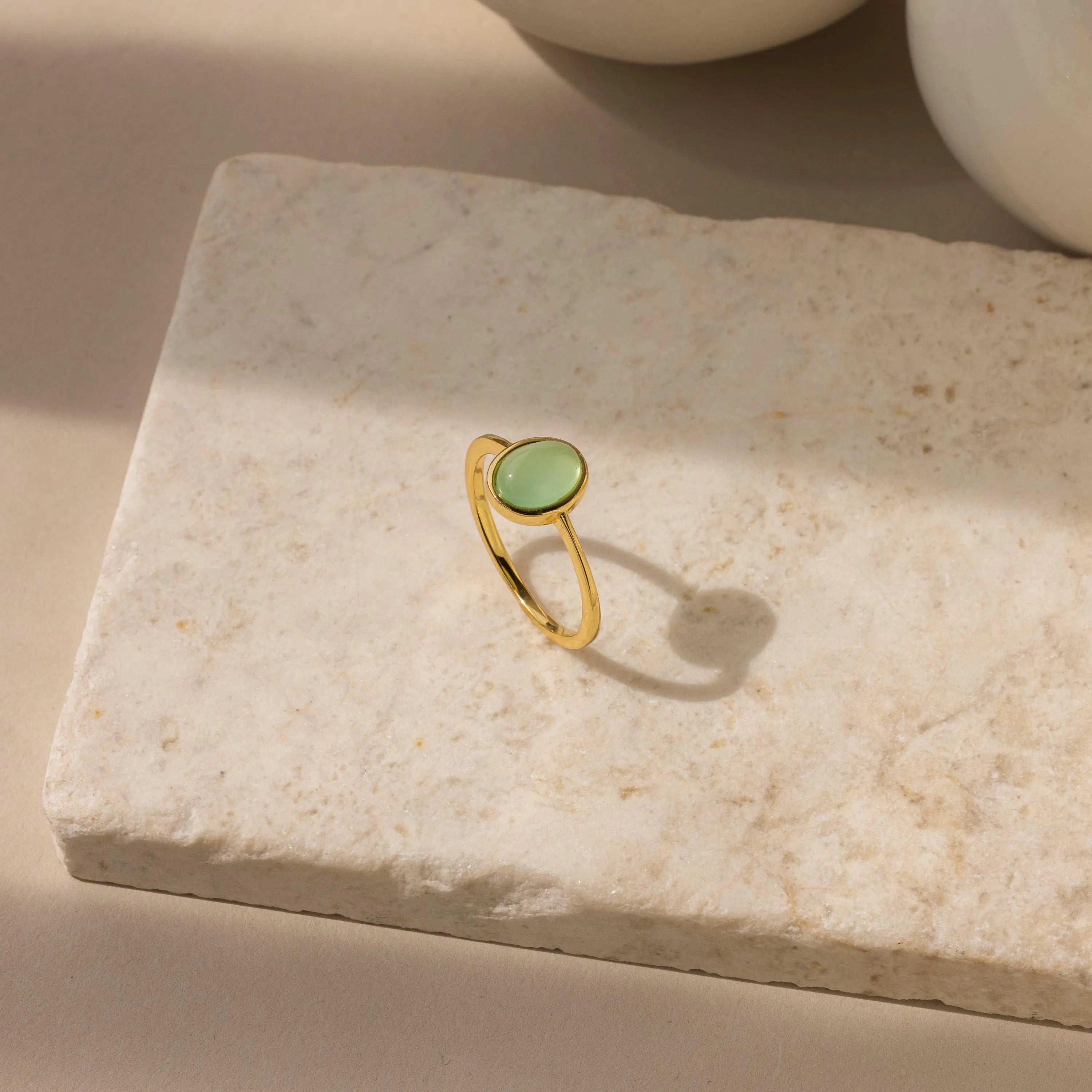 Jade Oval Ring-Rings-Caitlyn Minimalist