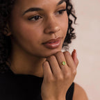 Jade Oval Ring-Rings-Caitlyn Minimalist