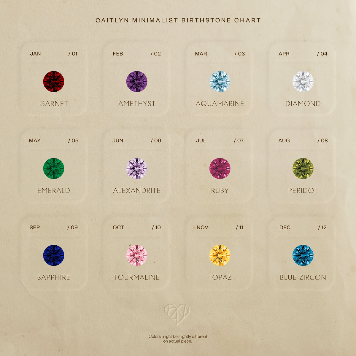 Mixed Metal Birthstone Flower Necklace