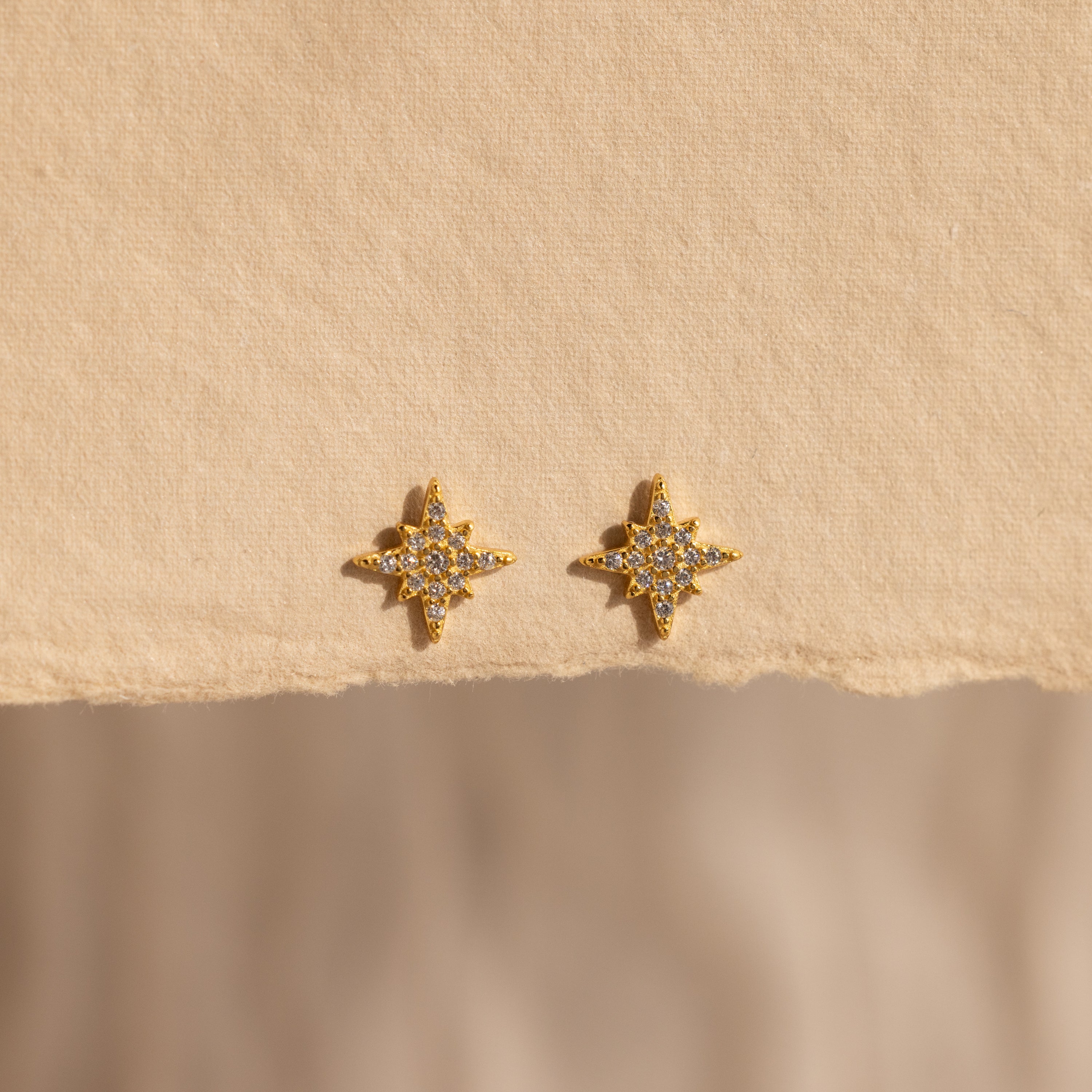 Pave Starburst Studs