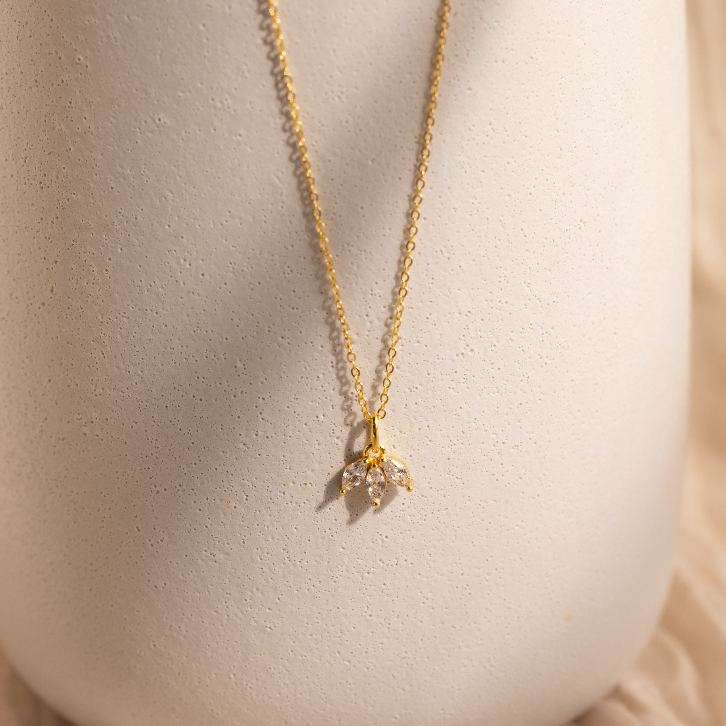 Marquise Diamond Pendant Necklace