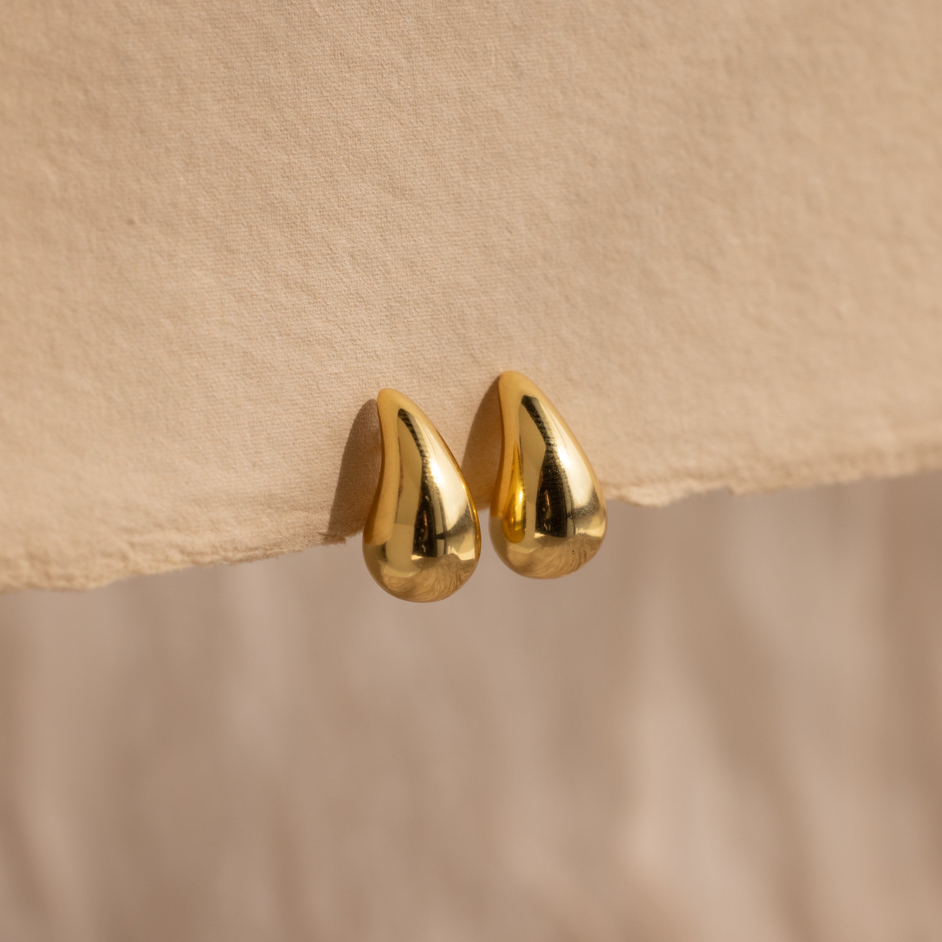 Chunky Teardrop Stud Earrings