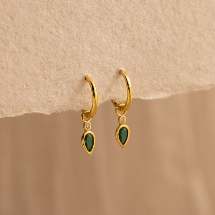 Jade Petal Drop Earrings