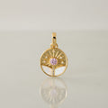 Starry Opal & Tourmaline Circle Charm