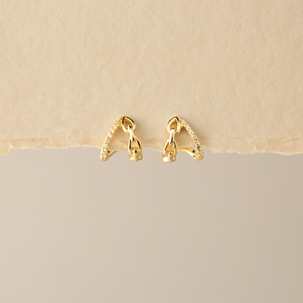 Pave & Link Tapered Studs