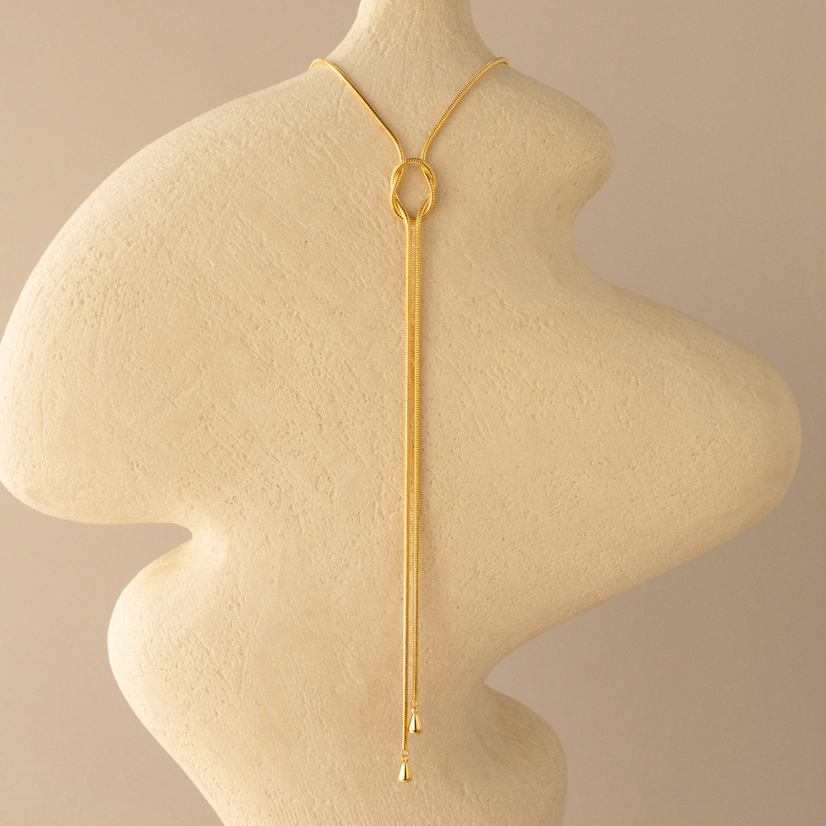 Love Knot Lariat Necklace