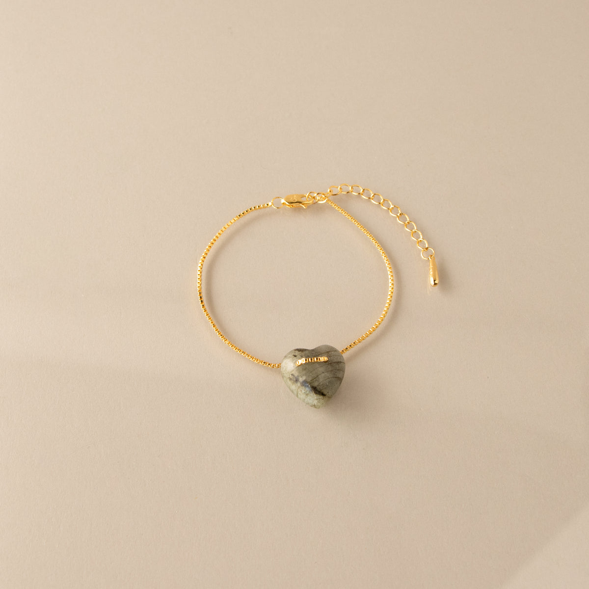 Agate Heart Bracelet