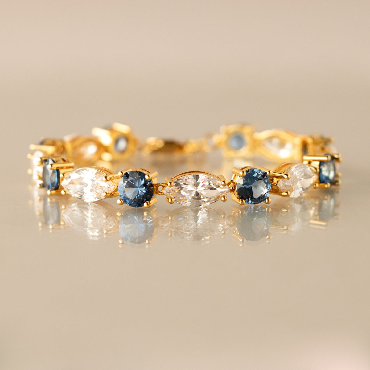 Royal Diamond & Zircon Tennis Bracelet
