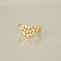 Mixed Gemstone Cluster Signet Ring