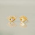 Fluttering Evil Eye Studs