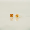 Topaz Gemstone Square Studs