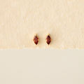 Ruby Gemstone Marquise Studs
