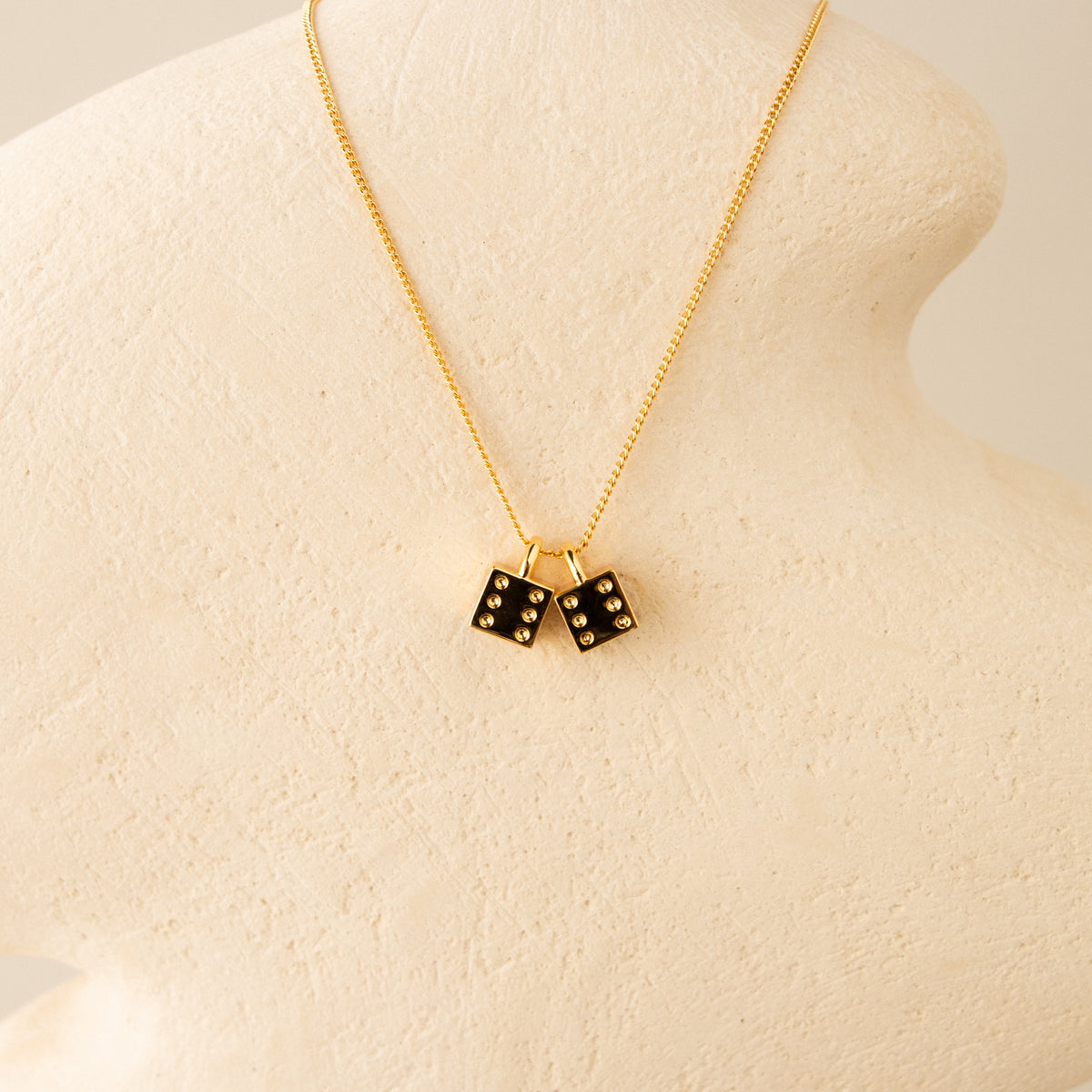 Dice Duo Lock Necklace