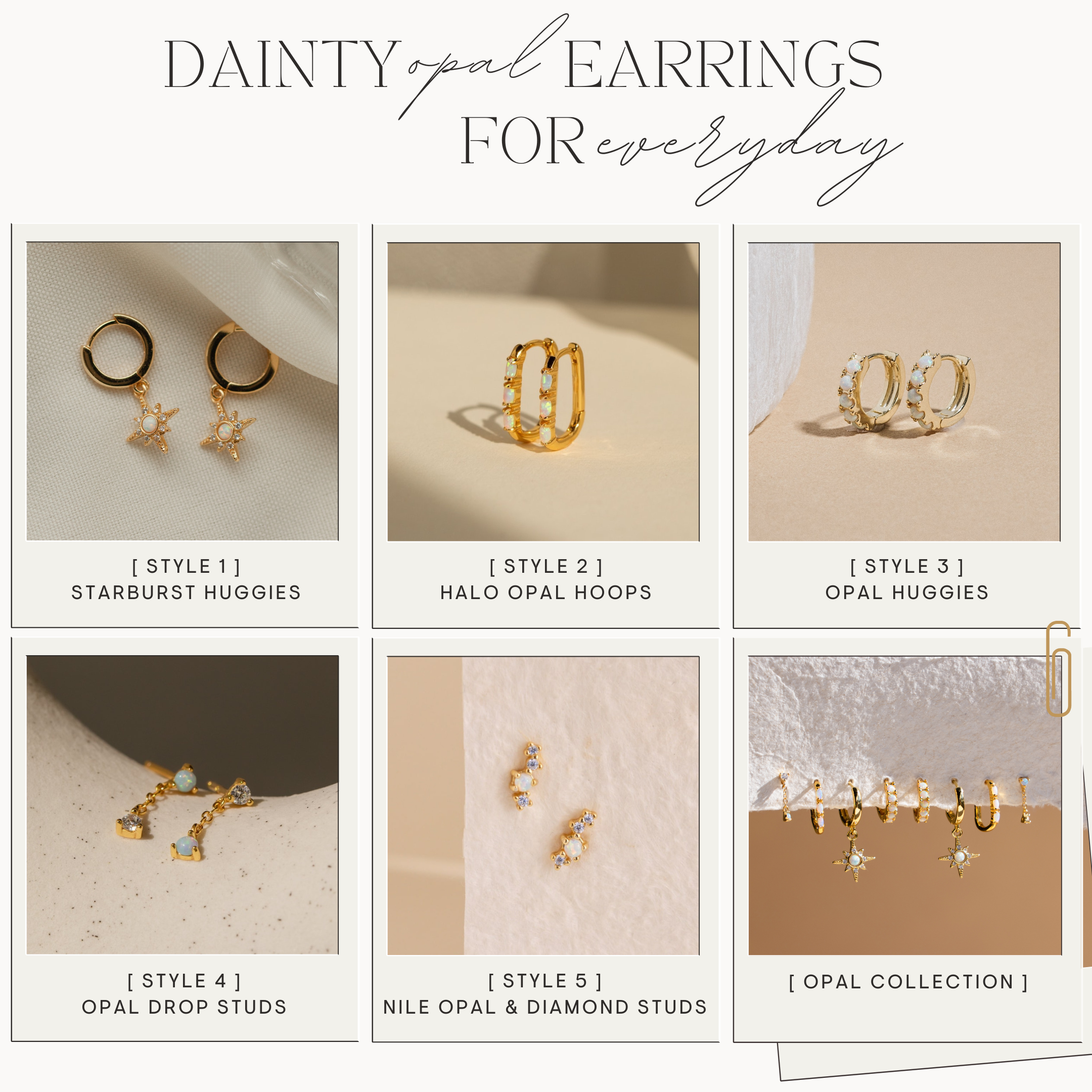 Dainty Opal Earrings
