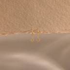 Twilight Star Hoops in 18K Gold