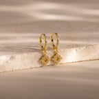 Twilight Star Hoops in 18K Gold