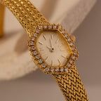 Woven Mesh Pave Timepiece