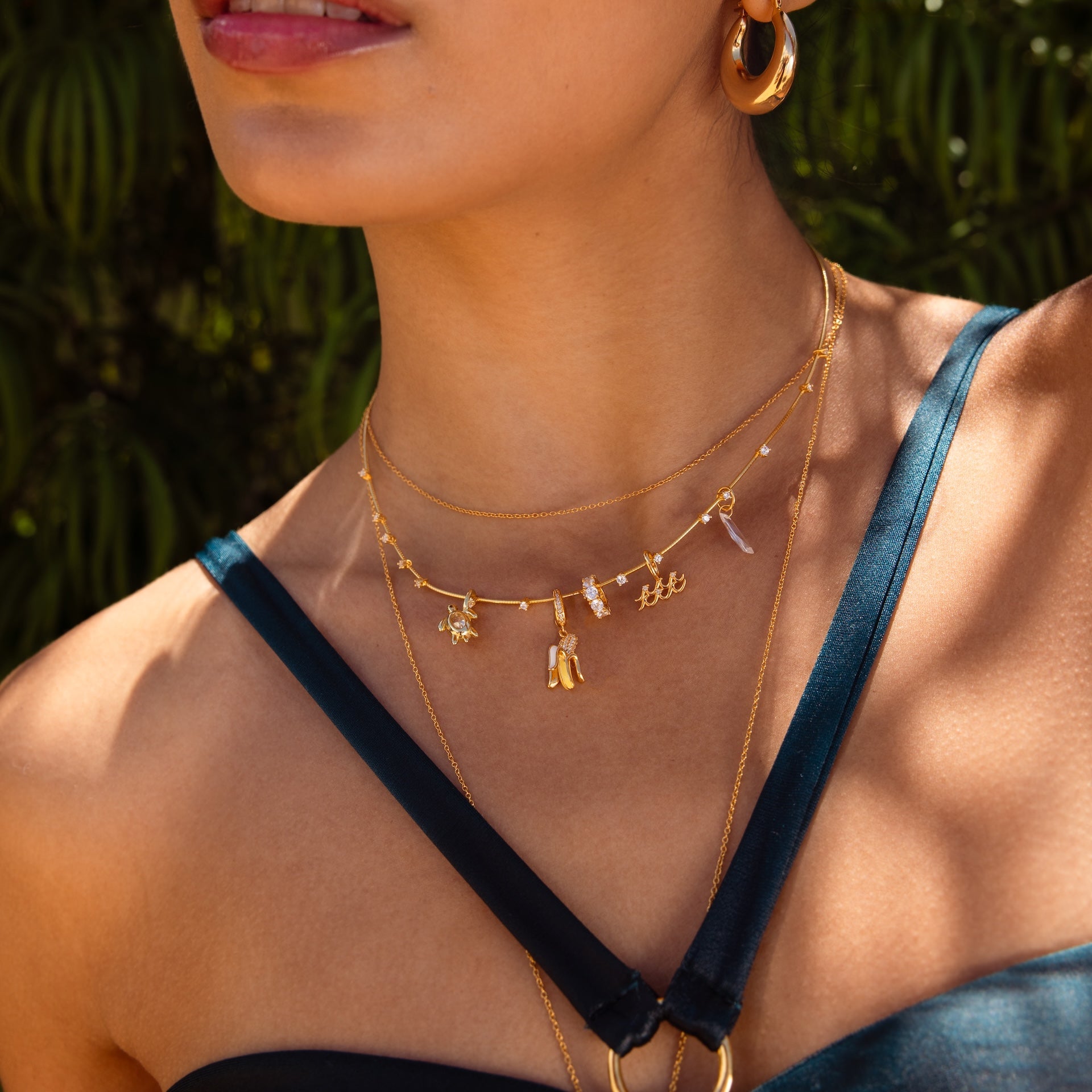 Sprinkle Diamond Necklace in 18K Gold